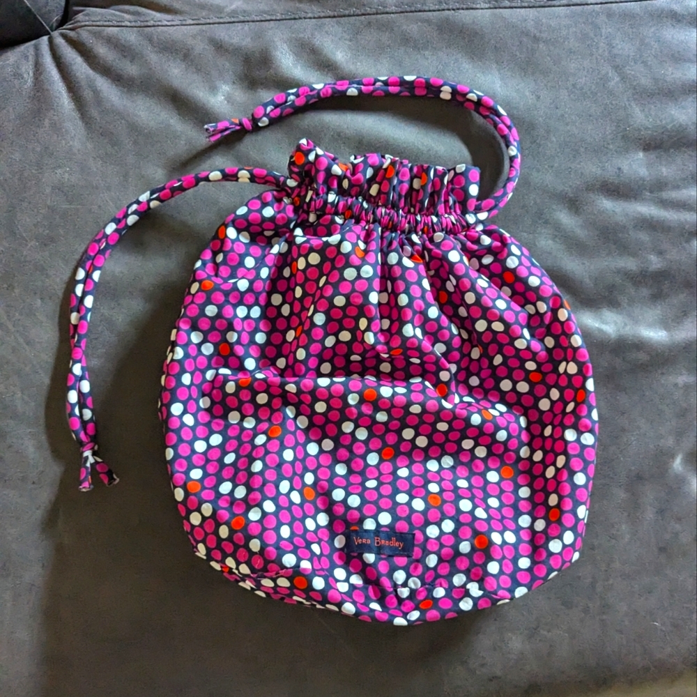 Vera Bradley Drawstring lined Ditty Bag
